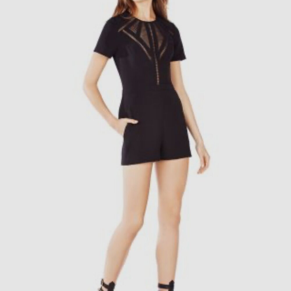 BCBGMAXAZRIA Women's Black‎ Maree Jumper Size 0 Whimsigoth Designer